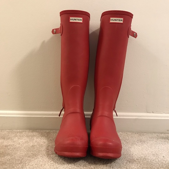 Hunter | Shoes | Red Matte Hunter Boots 